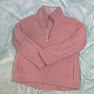 Pink Sherpa Sweater